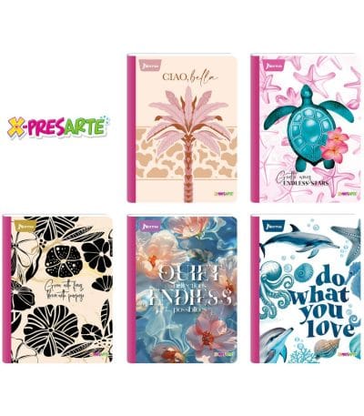 Cuaderno Cosido 100h Con Cuadros Femenino X-presarte Carvajal