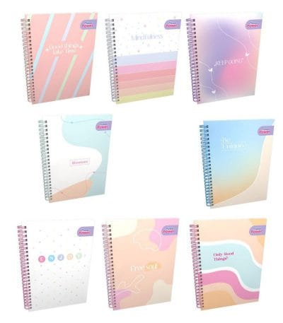Cuaderno Argollado 105 Con Cuadros 80h Power Flower Pasta Dura