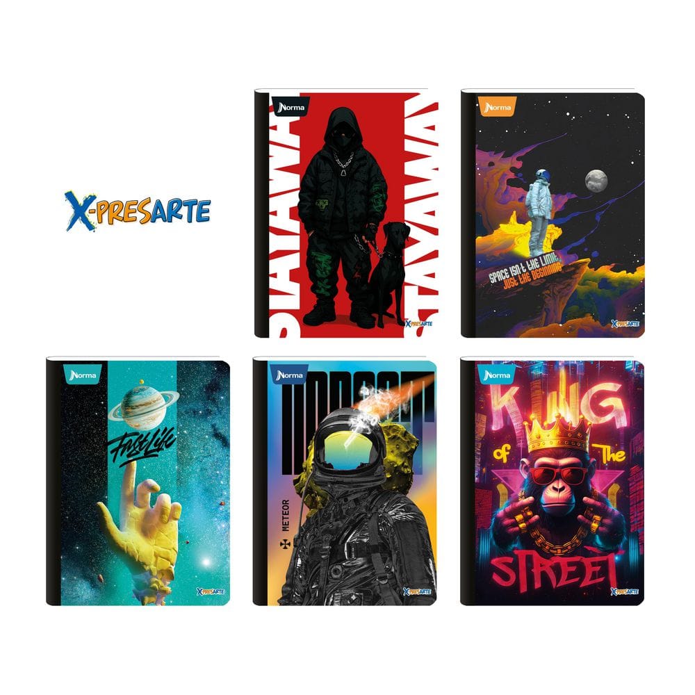 Cuaderno Cosido 50h Doble Línea Masculino X-presarte Carvajal Cuaderno Cosido 50h Doble Línea Masculino X-presarte Carvajal