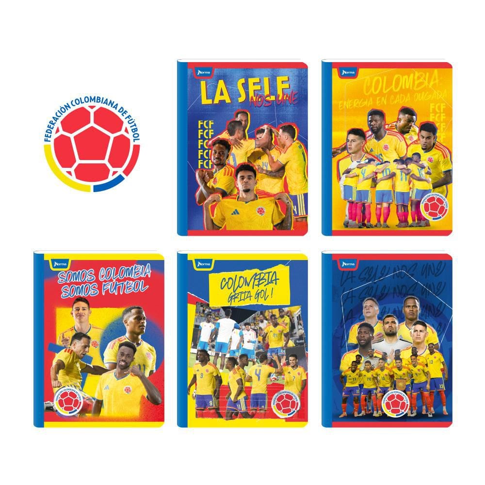 Cuaderno Cosido 100h Con Rayas Selección Colombia Carvajal Cuaderno Cosido 100h Con Rayas Selección Colombia Carvajal