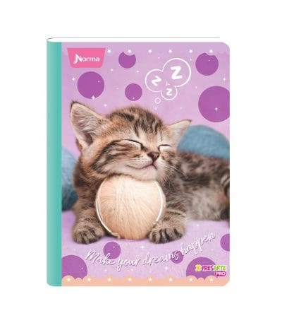 Cuaderno Cosido 50h Con Rayas Cats Carvajal