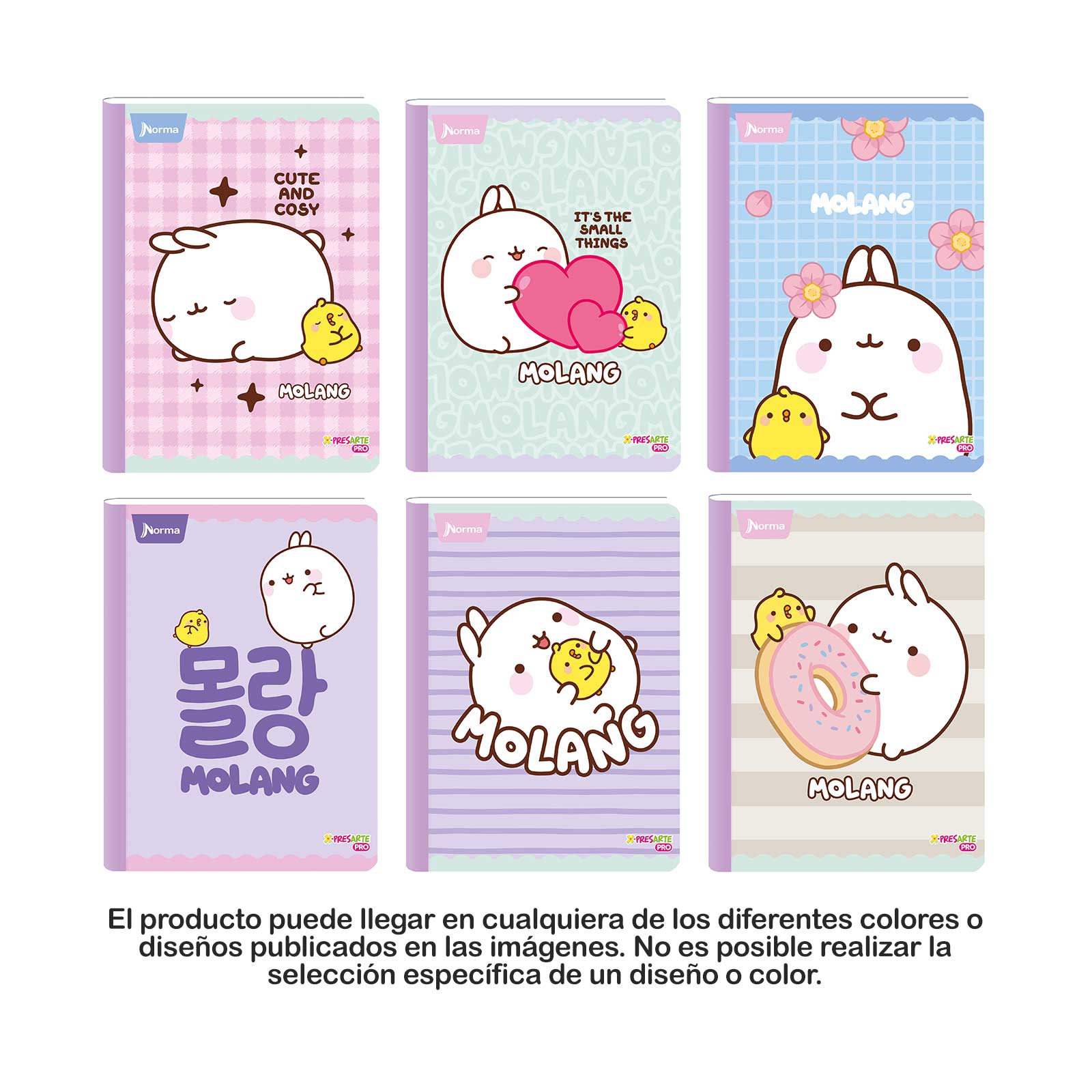 Cuaderno Cosido 100h Con Rayas Molang Cuaderno Cosido 100h Con Rayas Molang