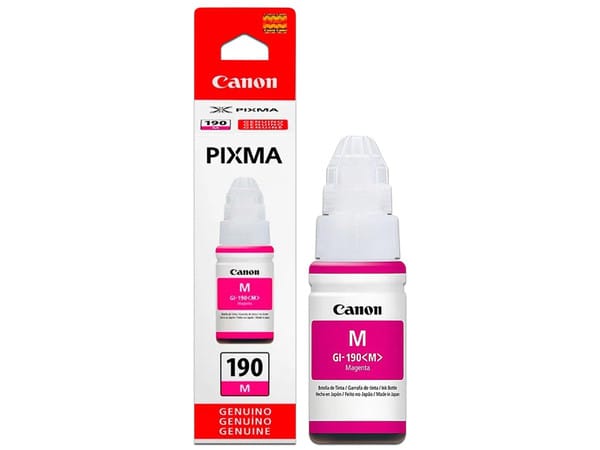 Tinta Canon Gi190 Original Magenta G1100 G2100/g2110/g3100 70 Ml 13803259018