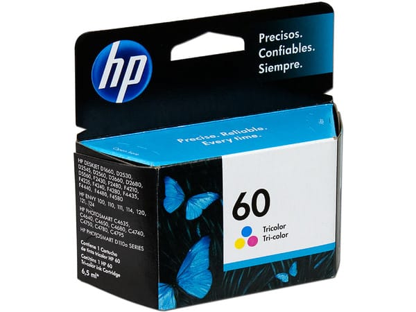 Cartucho Hp 60 Original Colores Cc643wl D1660/2530/45/60/2660/f4280/4480/4580/5560/c4680/4780