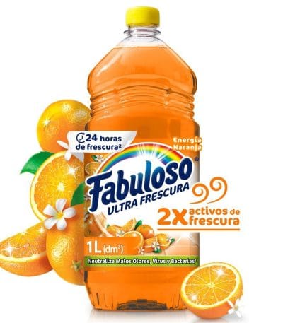 Limpia Piso 1lt Fabuloso Naranja 1000 Ml Ref:61036970
