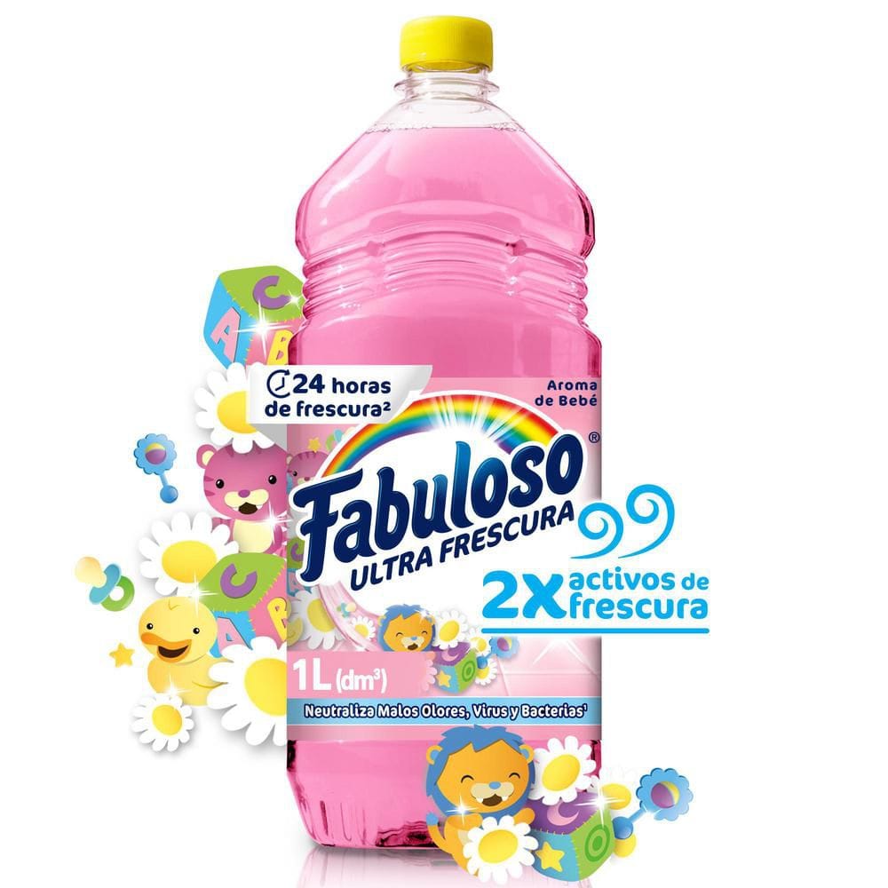 Limpia Piso 1lt Fabuloso Bebé 1000 Ml Limpia Piso 1lt Fabuloso Bebé 1000 Ml