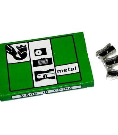 Sacapuntas Metálico Caja Verde Marfil