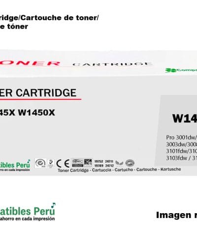 Tóner Hp W1450x Con Chip Tyu Unidad