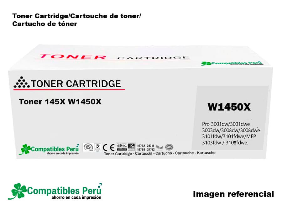 Tóner Hp W1450x Con Chip Tyu Unidad Tóner Hp W1450x Con Chip Tyu Unidad
