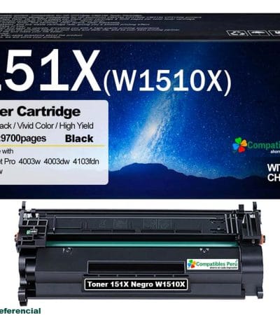 Tóner HP 151X W1510X Q Sin Chip M255dw M283fdw M283cdw