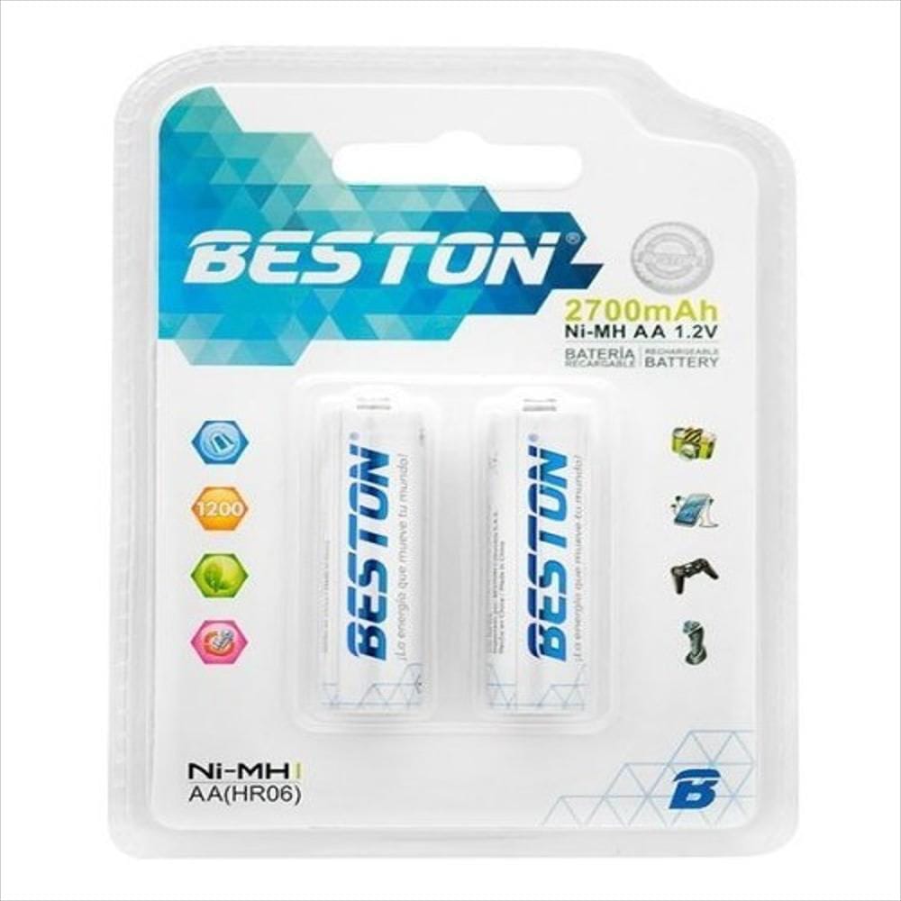 Pilas Aa X2 Recargable Beston Pilas Aa X2 Recargable Beston