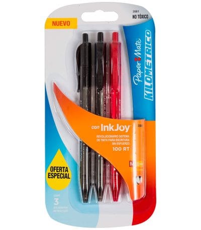 Bolígrafo Kilométrico Retráctil 100 Café Unidad (cb Caja 7703486037418) Paper Mate