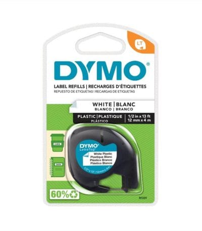 Cinta De Plástico Blanca 12mmx4m Dymo