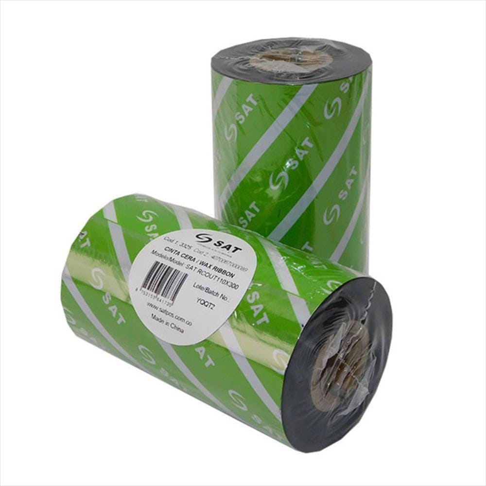 Cinta Cera Para Etiquetadora 110x300mt Cinta Cera Para Etiquetadora 110x300mt