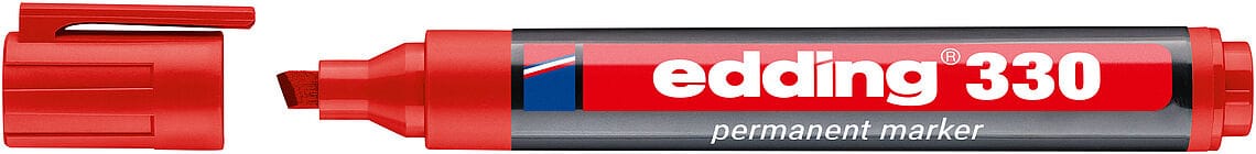 Marcador Edding Permanente Recargable E330 Rojo Unidad
