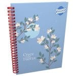 Cuaderno Argollado 105 Con Rayas 80h Flower Power Pasta Dura 38478-006)