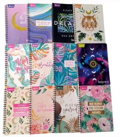 Cuaderno Argollado 105 Con Cuadros 80h Femenino Imágenes Unidad