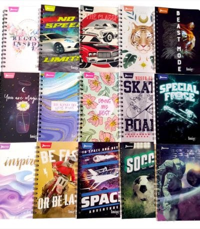 Cuaderno Argollado 85 Con Cuadros 100h Unisex Imágenes Unidad