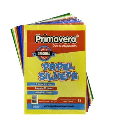 Papel Silueta Azul Claro Paquete X10 Primavera