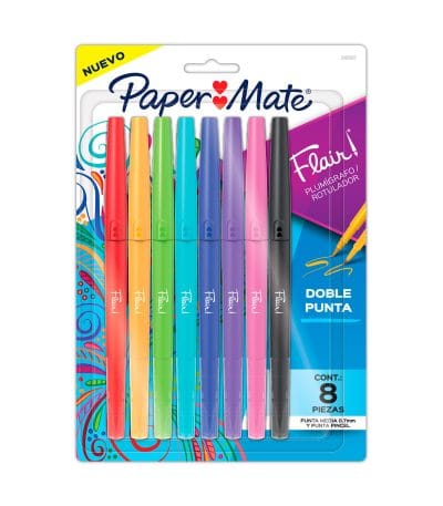 Micropunta Papermate Flair Doble Punta X8 0.7