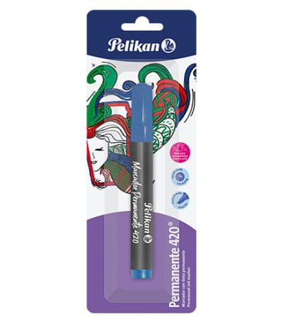 Marcador Pelikan Permanente 420 Azul Unidad