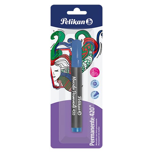 Marcador Pelikan Permanente 420 Azul Unidad Marcador Pelikan Permanente 420 Azul Unidad