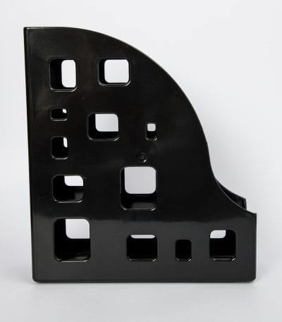 Revistero Plástico Liso Negro
