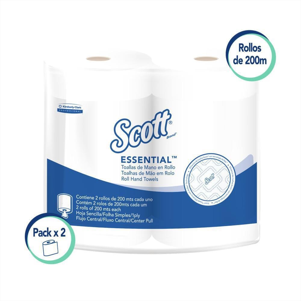 Toalla Rollo Scott Blan X2 177m Kimberly Toalla Rollo Scott Blan X2 177m Kimberly