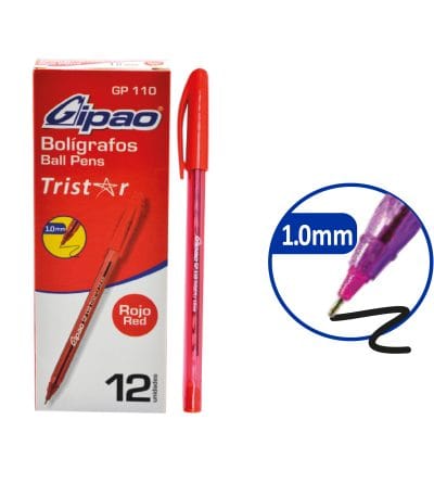 Bolígrafo Gp Morado Tristar Unidad (paq X12) 1.0